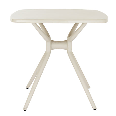 Plastic Garden Table 80cm Wide for 4 People - Alto Putty