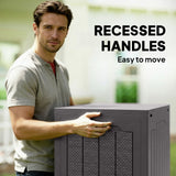 Plastic Outdoor Garden Storage Box 93Ltr - Velmora