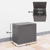 Plastic Outdoor Garden Storage Box 93Ltr - Velmora