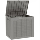 Plastic Outdoor Garden Storage Box 93Ltr - Velmora