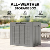 Plastic Outdoor Garden Storage Box 93Ltr - Velmora