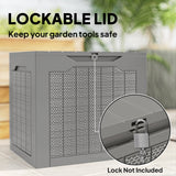 Plastic Outdoor Garden Storage Box 93Ltr - Velmora