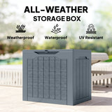 Plastic Outdoor Garden Storage Box 93Ltr - Velmora