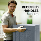 Plastic Outdoor Garden Storage Box 93Ltr - Velmora