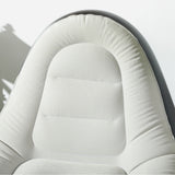 Plastic Outdoor Inflatable Tub Chair and Footstool - Velmora