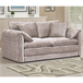 Plush Chenille Fabric 2 Seater Sofa - Solaya