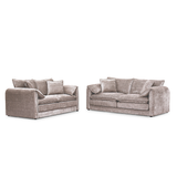 Plush Chenille Fabric 3 + 2 Sofa Set - Solaya