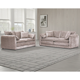 Plush Chenille Fabric 3 + 2 Sofa Set - Solaya
