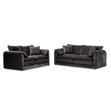 Plush Chenille Fabric 3 + 2 Sofa Set - Solaya