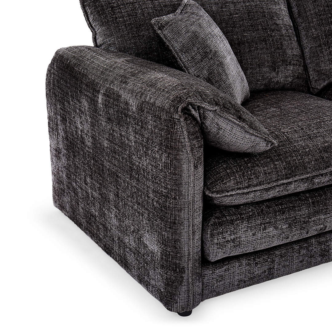 Plush Chenille Fabric 3 + 2 Sofa Set - Solaya