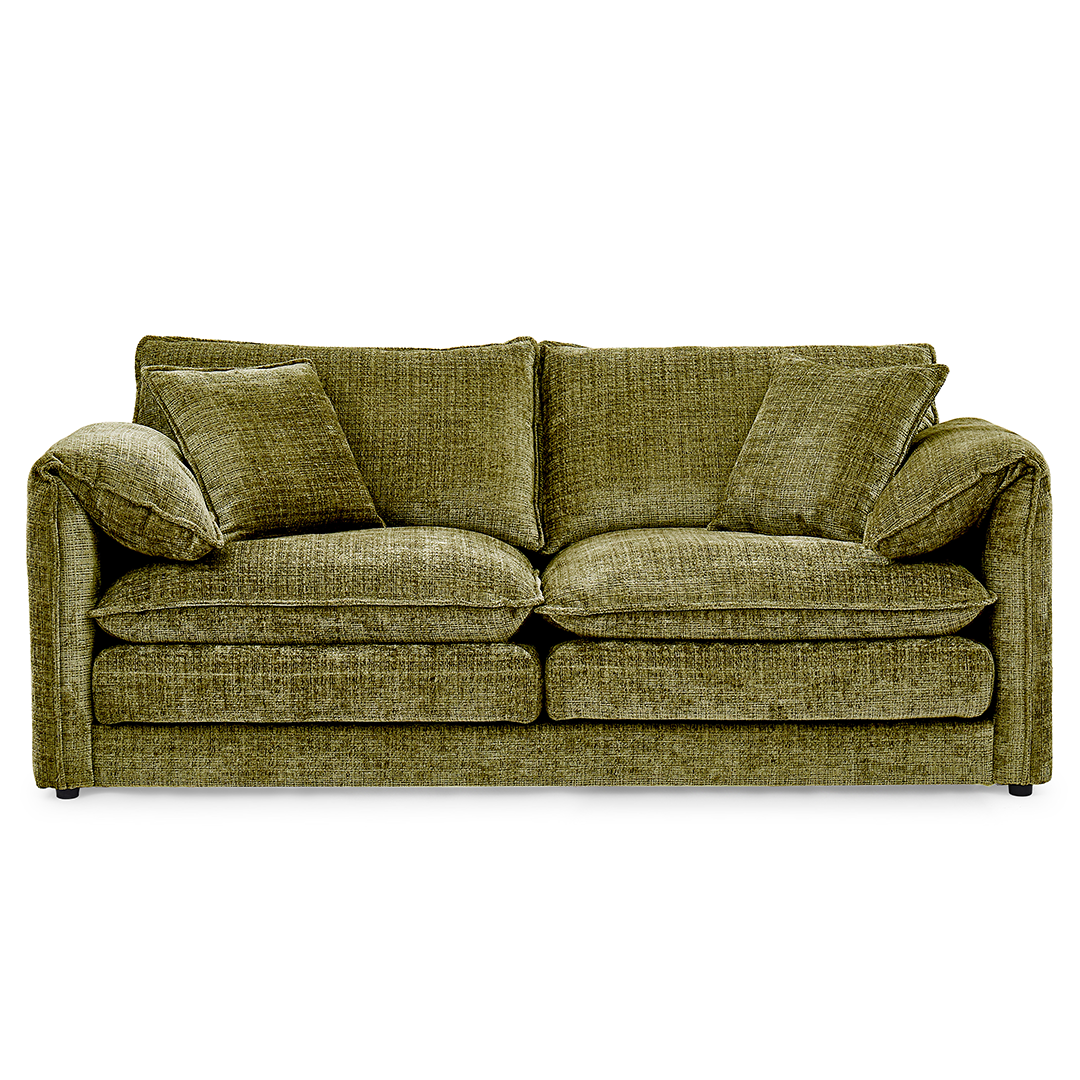 Plush Chenille Fabric 3 + 2 Sofa Set - Solaya