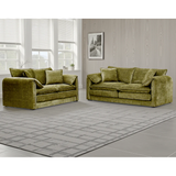 Plush Chenille Fabric 3 + 2 Sofa Set - Solaya