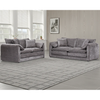 Plush Chenille Fabric 3 + 2 Sofa Set - Solaya