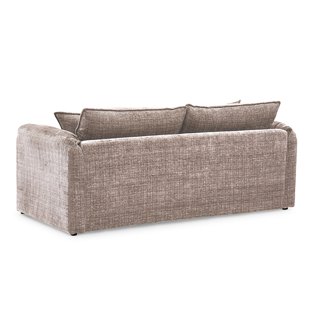 Plush Chenille Fabric 3 Seater Sofa - Solaya