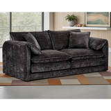 Plush Chenille Fabric 3 Seater Sofa - Solaya