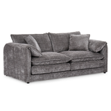 Plush Chenille Fabric 3 Seater Sofa - Solaya