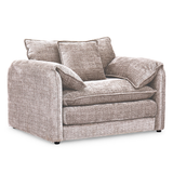 Plush Chenille Fabric Armchair - Solaya