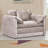 Plush Chenille Fabric Armchair - Solaya