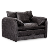 Plush Chenille Fabric Armchair - Solaya