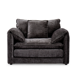 Plush Chenille Fabric Armchair - Solaya
