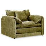 Plush Chenille Fabric Armchair - Solaya