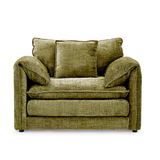 Plush Chenille Fabric Armchair - Solaya
