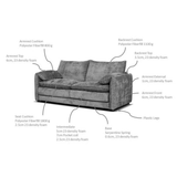 Plush Chenille Fabric Armchair - Solaya