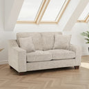 Plush Fabric 2 Seater Sofa - Nebraska