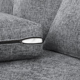 Plush Fabric 3 + 2 Seater Sofa Set - Nebraska