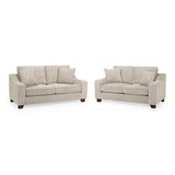 Plush Fabric 3 + 2 Seater Sofa Set - Nebraska