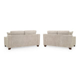Plush Fabric 3 + 2 Seater Sofa Set - Nebraska