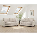 Plush Fabric 3 + 2 Seater Sofa Set - Nebraska
