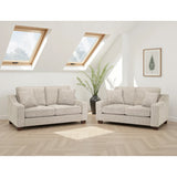 Plush Fabric 3 + 2 Seater Sofa Set - Nebraska