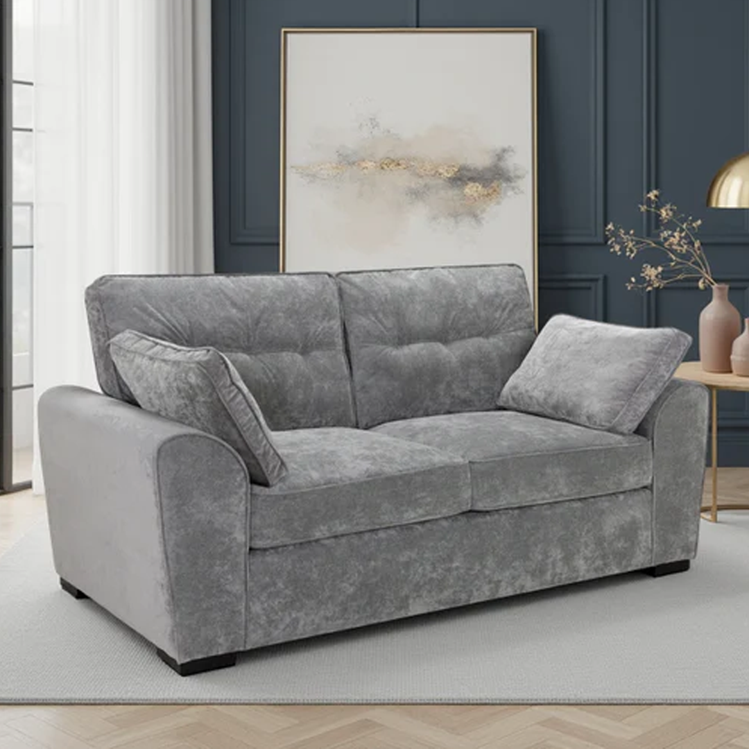 Plush Fabric 3 Seater Sofa - Maxwell