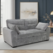 Plush Fabric 3 Seater Sofa - Maxwell
