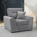 Plush Fabric Armchair - Maxwell