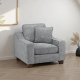 Plush Fabric Armchair - Nebraska