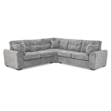 Plush Fabric Corner Sofa Large - Maxwell
