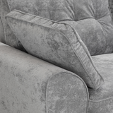 Plush Fabric Corner Sofa Large - Maxwell
