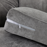 Plush Fabric Corner Sofa Large - Maxwell
