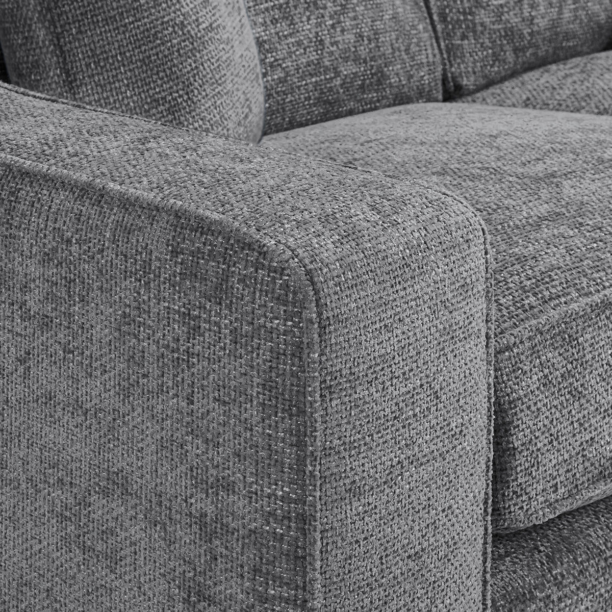 Plush Fabric Corner Sofa Large - Nebraska