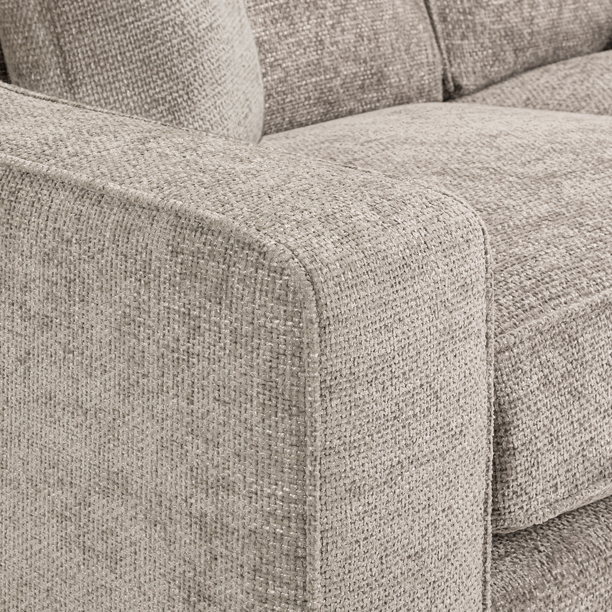 Plush Fabric Corner Sofa Large - Nebraska