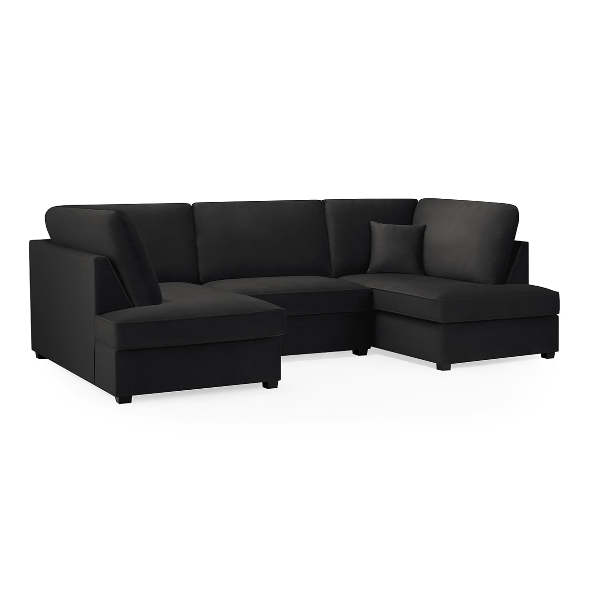 Plush Fabric Corner Sofa in U Shape - Carnaby
