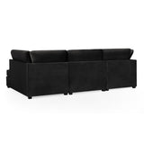 Plush Fabric Corner Sofa in U Shape - Carnaby