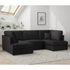 Plush Fabric Corner Sofa in U Shape - Carnaby