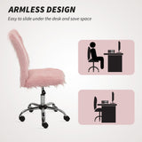 Plush Fabric Home And Office Chair 43cm Wide - Velmora