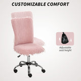 Plush Fabric Home And Office Chair 43cm Wide - Velmora