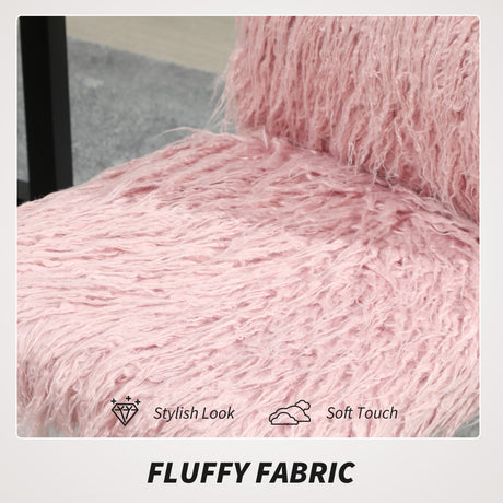 Plush Fabric Home And Office Chair 43cm Wide - Velmora