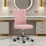 Plush Fabric Home And Office Chair 43cm Wide - Velmora