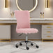 Plush Fabric Home And Office Chair 43cm Wide - Velmora